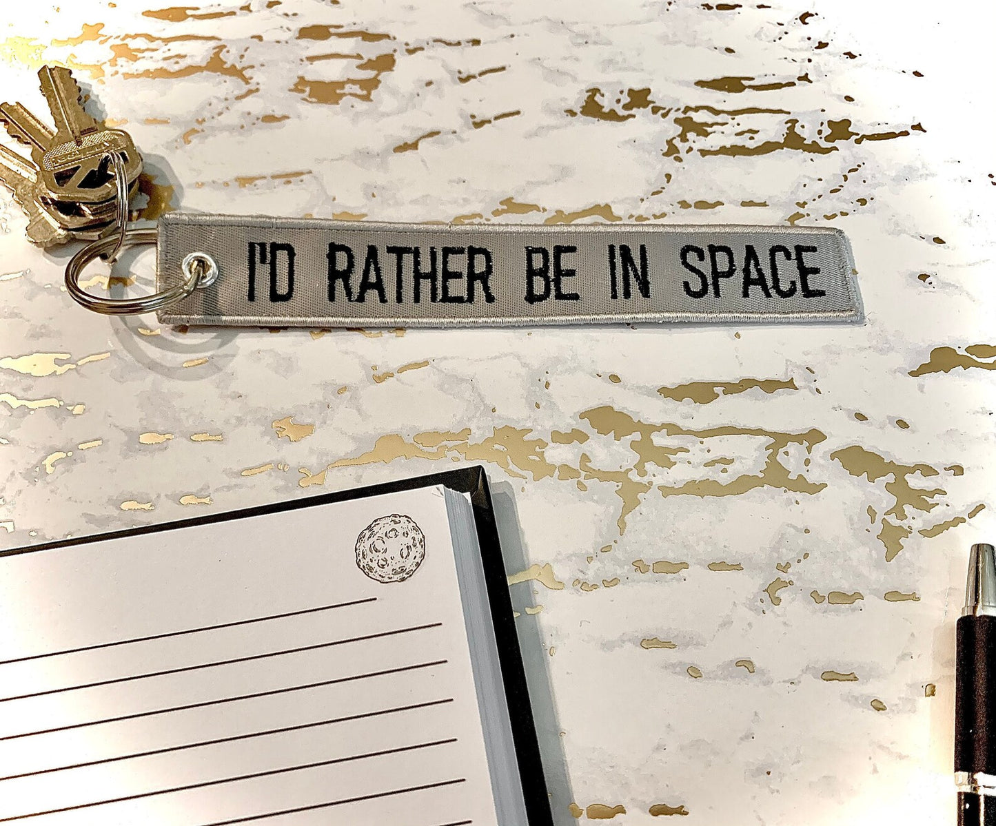 I'd Rather Be in Space Keytag