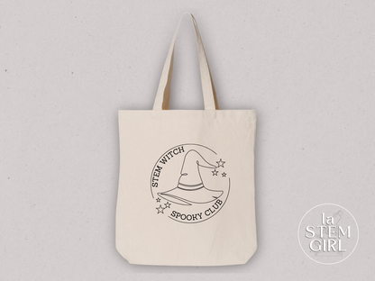 STEM Witch Spooky Club Tote Bag