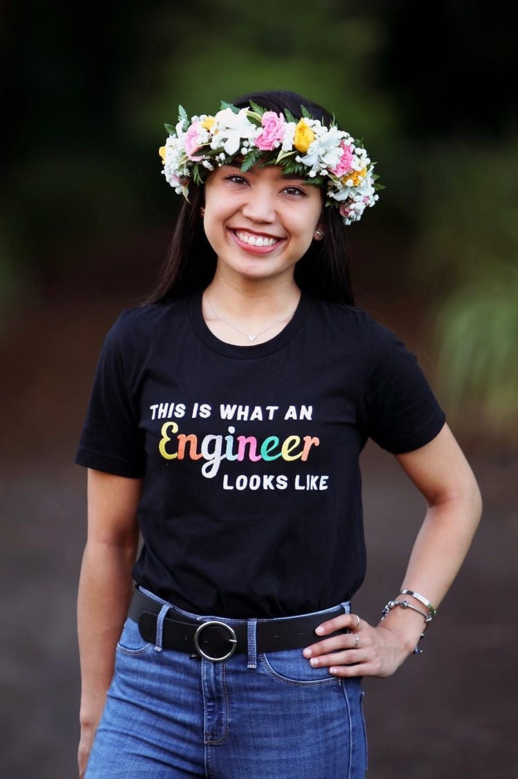 This is What An Engineer Looks Like Embroidered Black T-Shirt