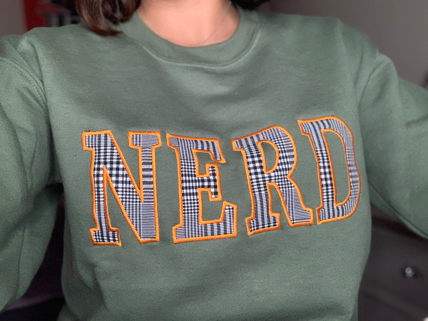 NERD Embroidered Crewneck Sweatshirt